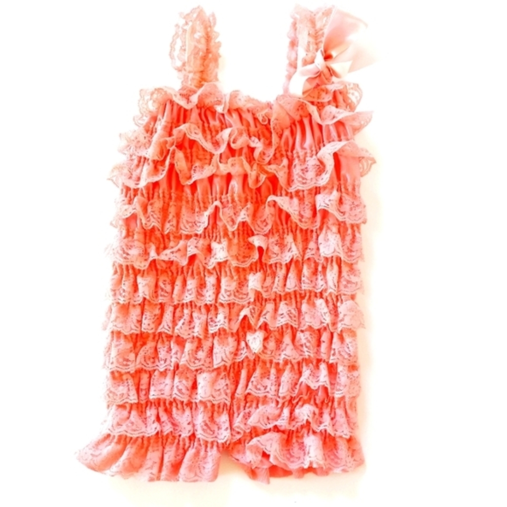 Pink Baby‎ Lace Romper size 18 months milestone photos birthday Barbie